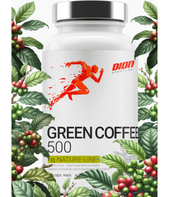 GREEN COFFEE 500 Rohelise kohvioa ekstrakt 60 caps
