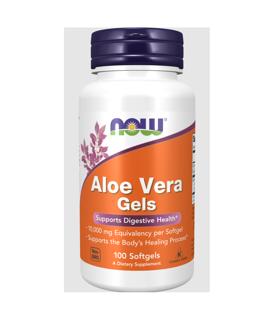 NOW Aloe Vera Gels 100 softgels – low-calorie product from NOW, buy in Bombbar