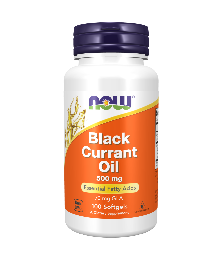 Black Currant Oil, 500mg - 100 softgels – low-calorie product from NOW, buy in Bombbar