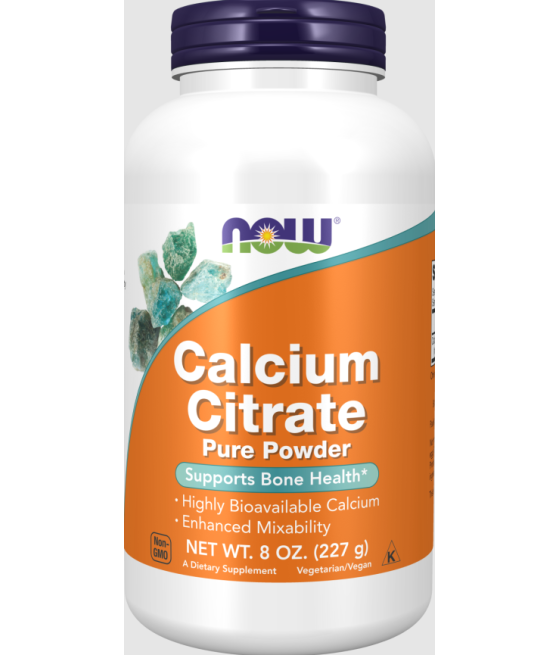 NOW Calcium Citrate Pure Powder - 227 grams