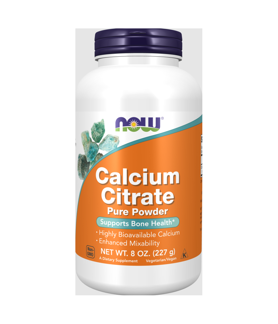 NOW Calcium Citrate Pure Powder - 227 grams – low-calorie product from NOW, buy in Bombbar