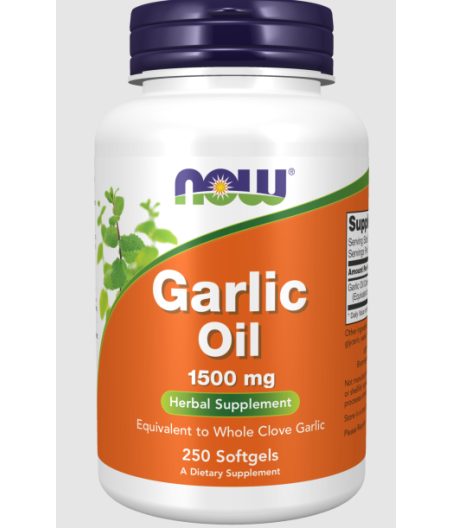 NOW Garlic Oil, 1500mg - 250 softgels