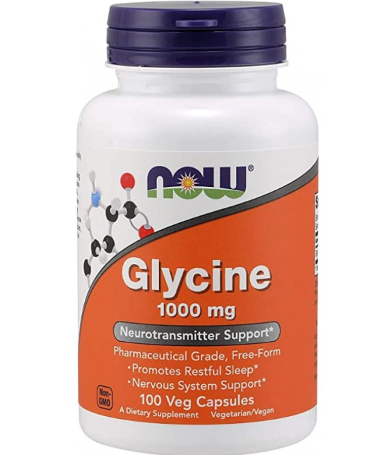 Glycine, 1000mg - 100 vcaps Now