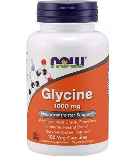 Glycine, 1000mg - 100 vcaps Now