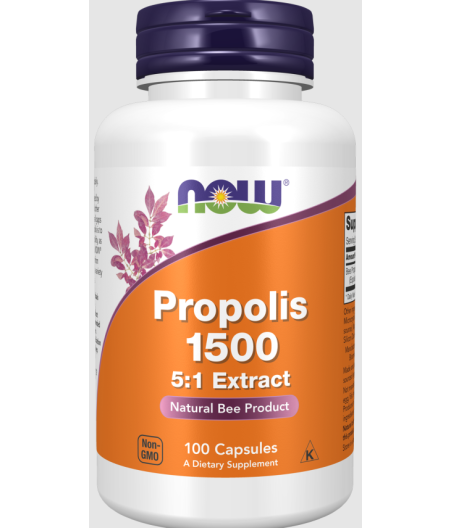 Propolise 5:1 ekstrakt 1500 mg "Now Foods", 100 vegkaps