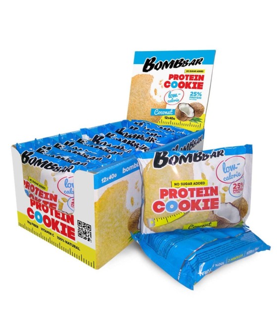 Low-Calorie Protein Cookie Coconut, 40g.
