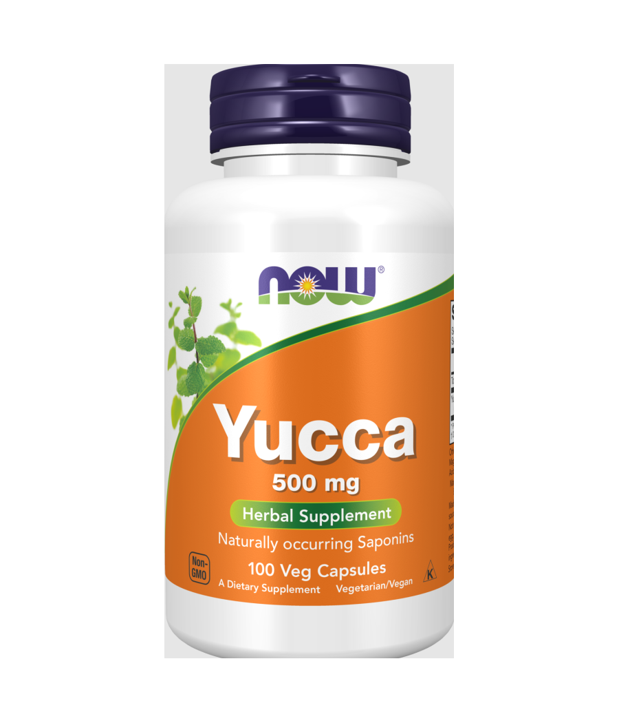 Yucca, 500mg - 100 capsules – low-calorie product from NOW, buy in Bombbar