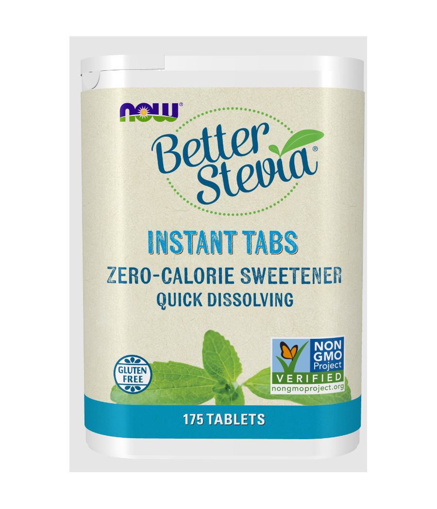 Better Stevia Instant Tabs - 175 tablets – low-calorie product from NOW, buy in Bombbar