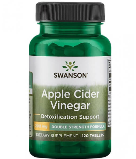 Apple Cider Vinegar, 200mg Double-Strength - 120 tablets