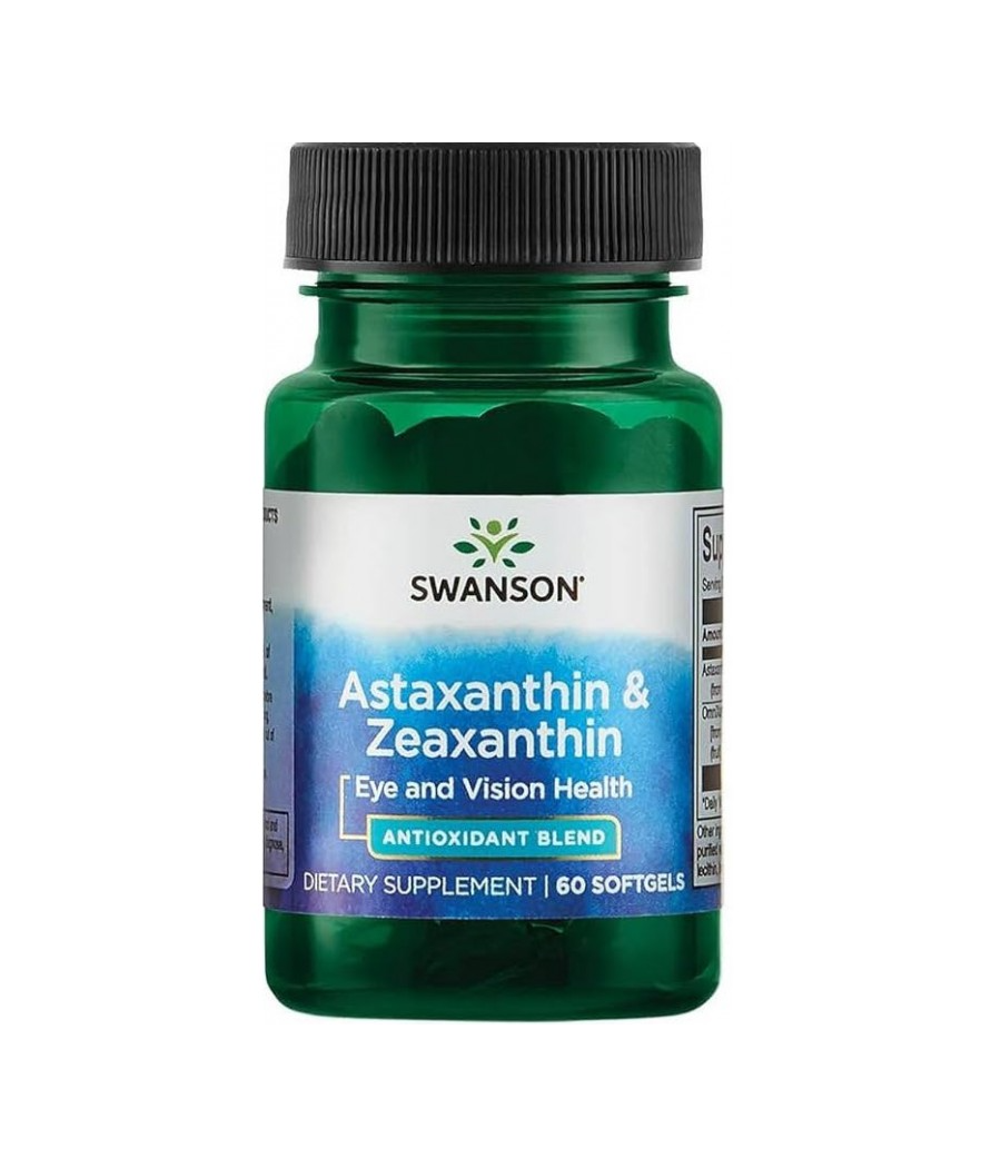 Astaxanthin & Zeaxanthin - 60 softgels – low-calorie product from SWANSON, buy in Bombbar