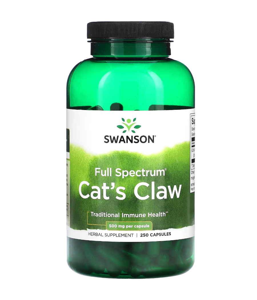 Cat's Claw, 500mg - 250 caps – low-calorie product from SWANSON, buy in Bombbar