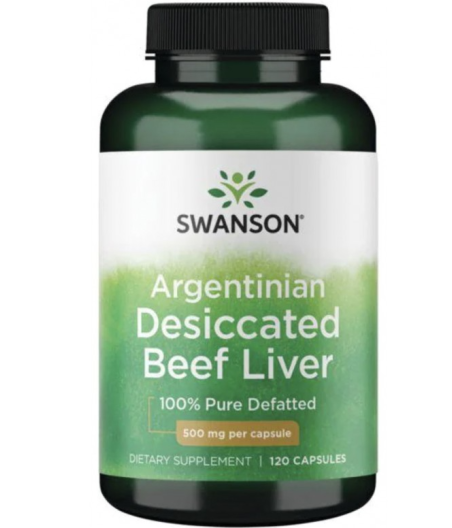 Argentinian Desiccated Beef Liver, 500mg - 120 caps