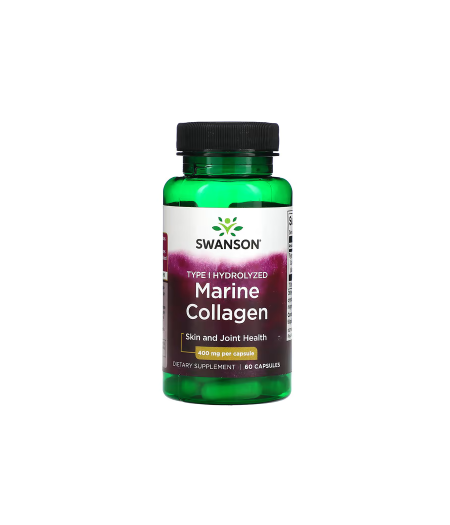 Type I Hydrolyzed Marine Collagen - 60 caps – low-calorie product from SWANSON, buy in Bombbar