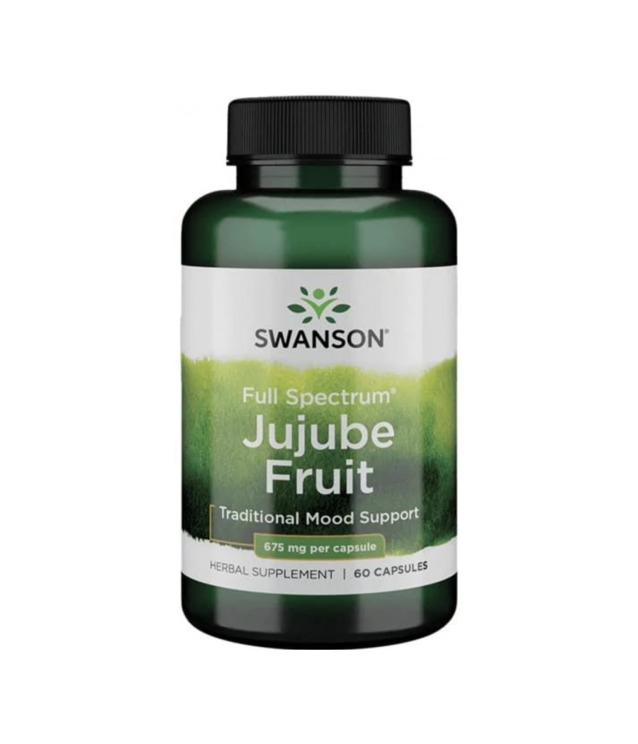 Full Spectrum Jujube Fruit, 675mg - 60 caps – low-calorie product from SWANSON, buy in Bombbar