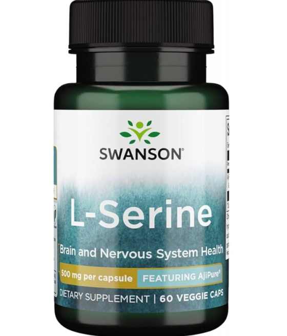 L-Seriin, 500 mg "Swanson", 60 veg kapslit