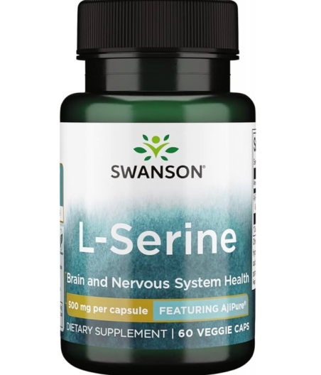 L-Seriin, 500 mg "Swanson", 60 veg kapslit