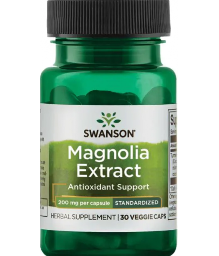 SWANSON Magnoolia ekstrakt, 200 mg - 30 veg kapslit