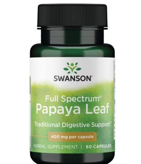 Full Spectrum Papaya Leaf, 400mg - 60 caps