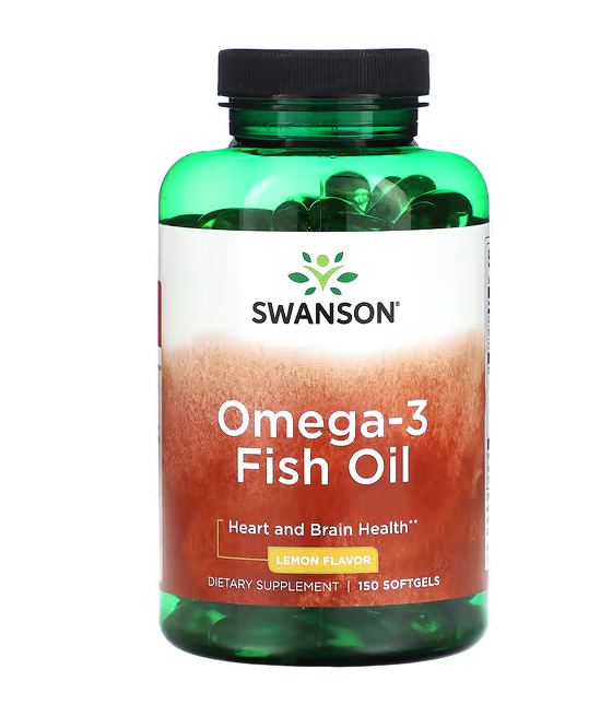 Omega-3 Fish Oil, Lemon -...