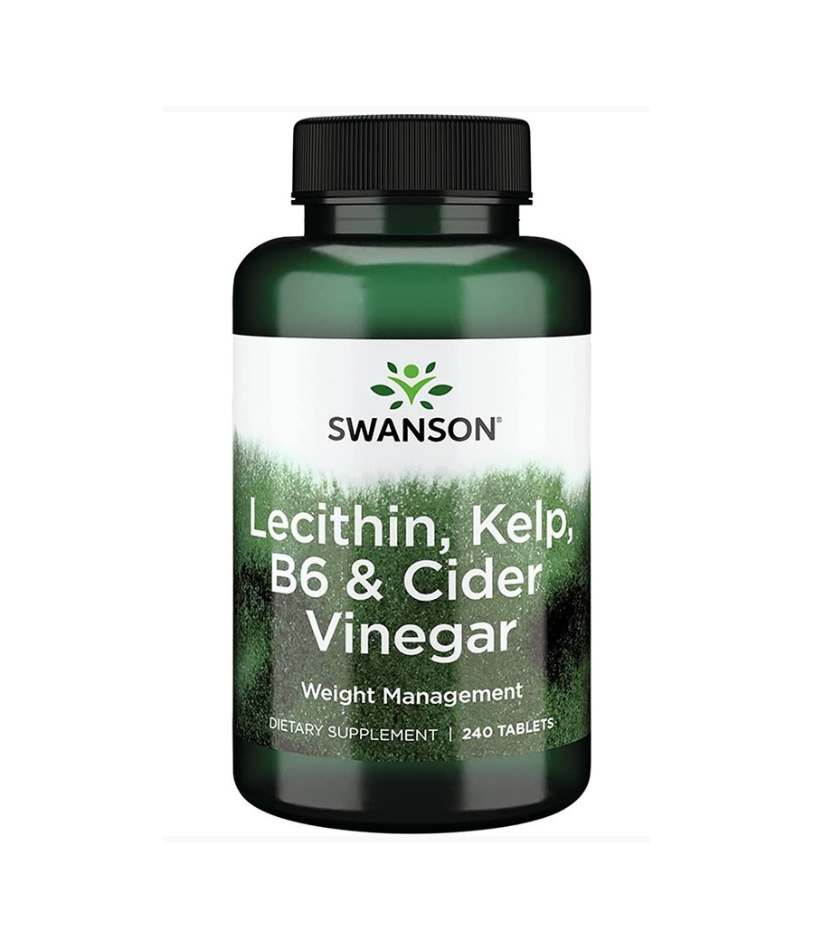 Lecithin, Kelp, B6 & Cider Vinegar - 240 tablets – low-calorie product from SWANSON, buy in Bombbar