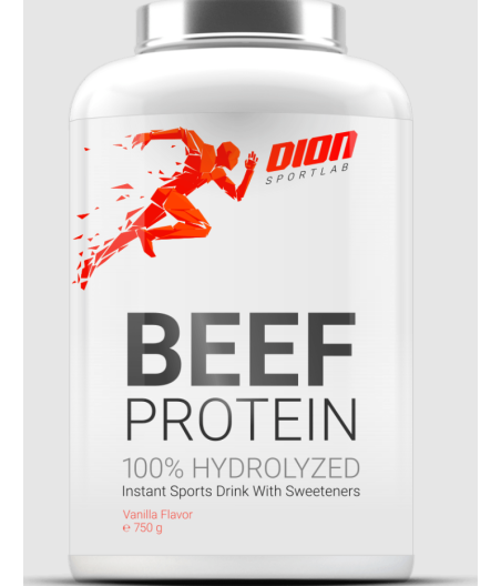 BEEF PROTEIN 100% Hüdrolüüsitud veiselihavalgu pulber "Dion" (Vanill), 750 g / EE