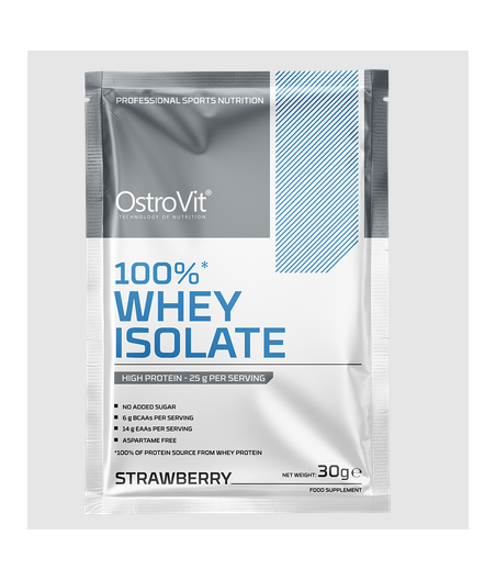 100% Whey Proteiin Isolate Maasikas "OstroVit", 30 g