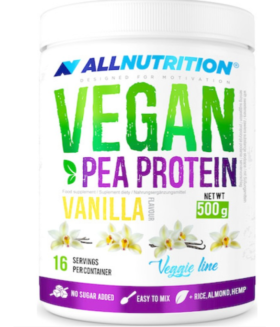 Протеин "All Nutrition" Vegan Pea Protein, ваниль, 500 г