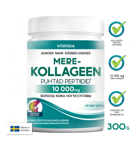 Fish collagen 10,000 in powder, 300 g - vitateka