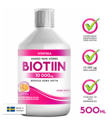 Biotin 10,000 micrograms 500ml - vitateka