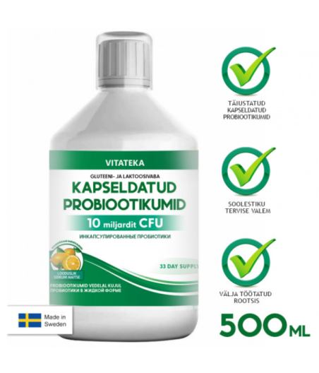 Kapseldatud Probiootikumid "VITATEKA", 500 ml 