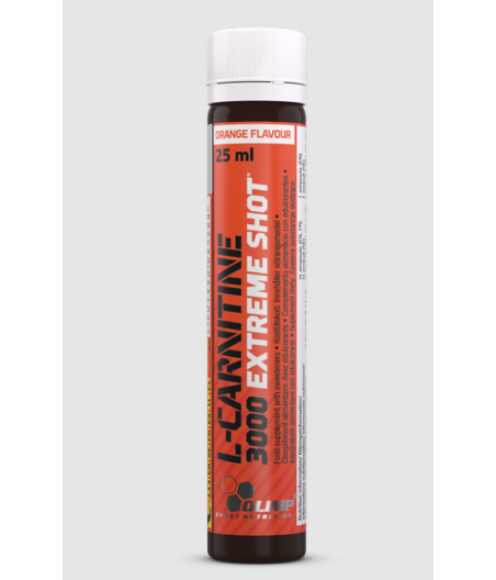 L-Carnitine 3000 Extreme Shot, Orange - 20 x 25 ml.