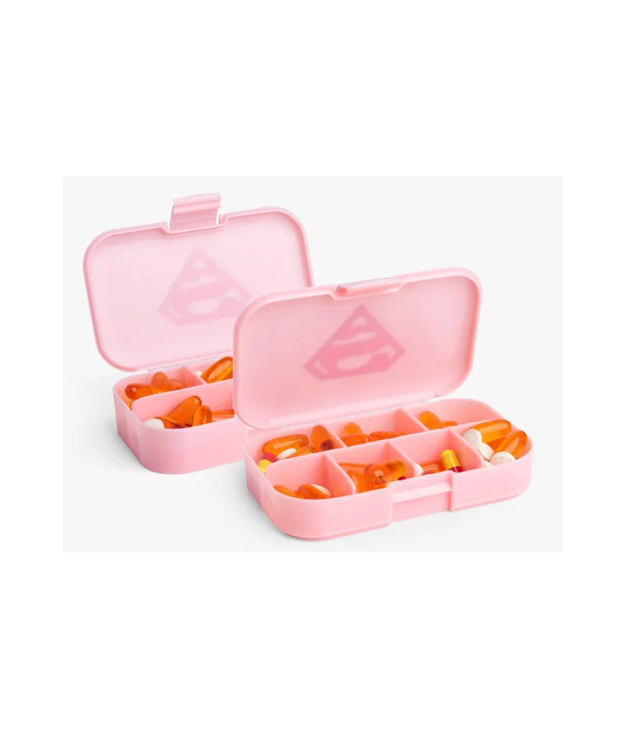 Pill Box Organizer, 2-pack - DC Supergirl – низкокалорийный продукт от , купить в Bombbar