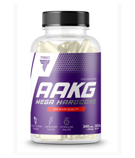 AAKG MEGA HARDCORE "TREC NUTRITION", 120 kapslit