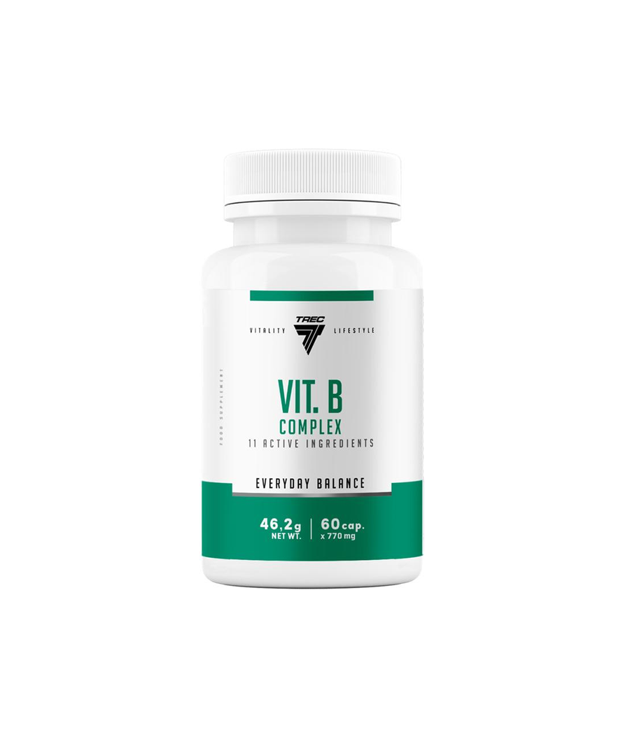 VIT. B COMPLEX 60cap – низкокалорийный продукт от TREC NUTRITION, купить в Bombbar