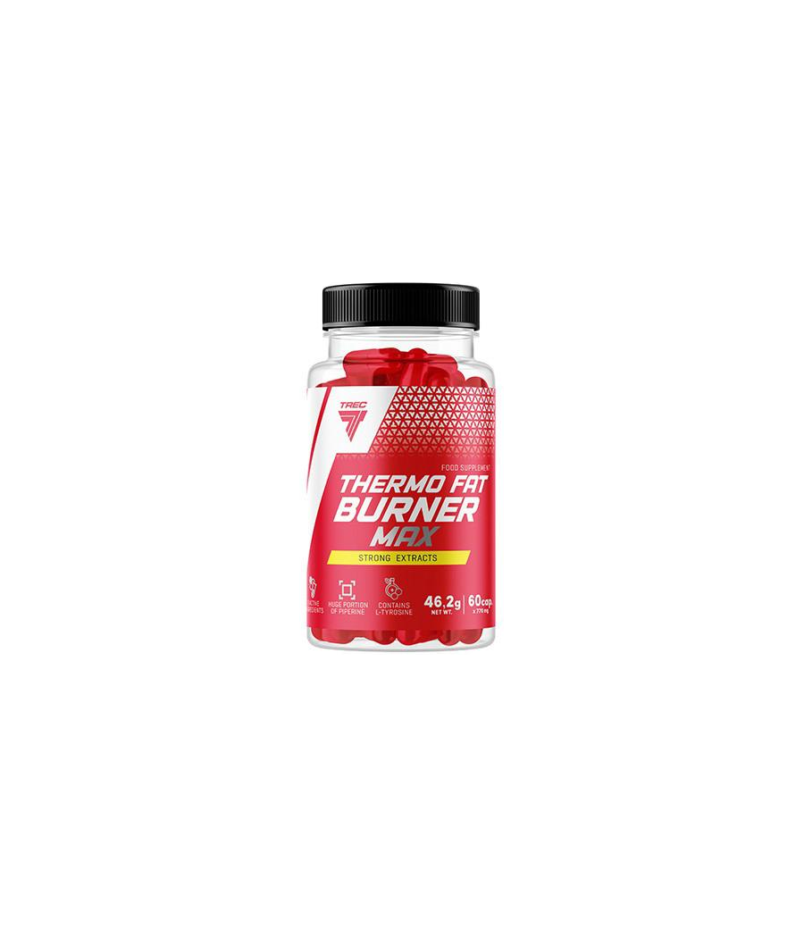 THERMO FAT BURNER MAX  60cap – низкокалорийный продукт от TREC NUTRITION, купить в Bombbar