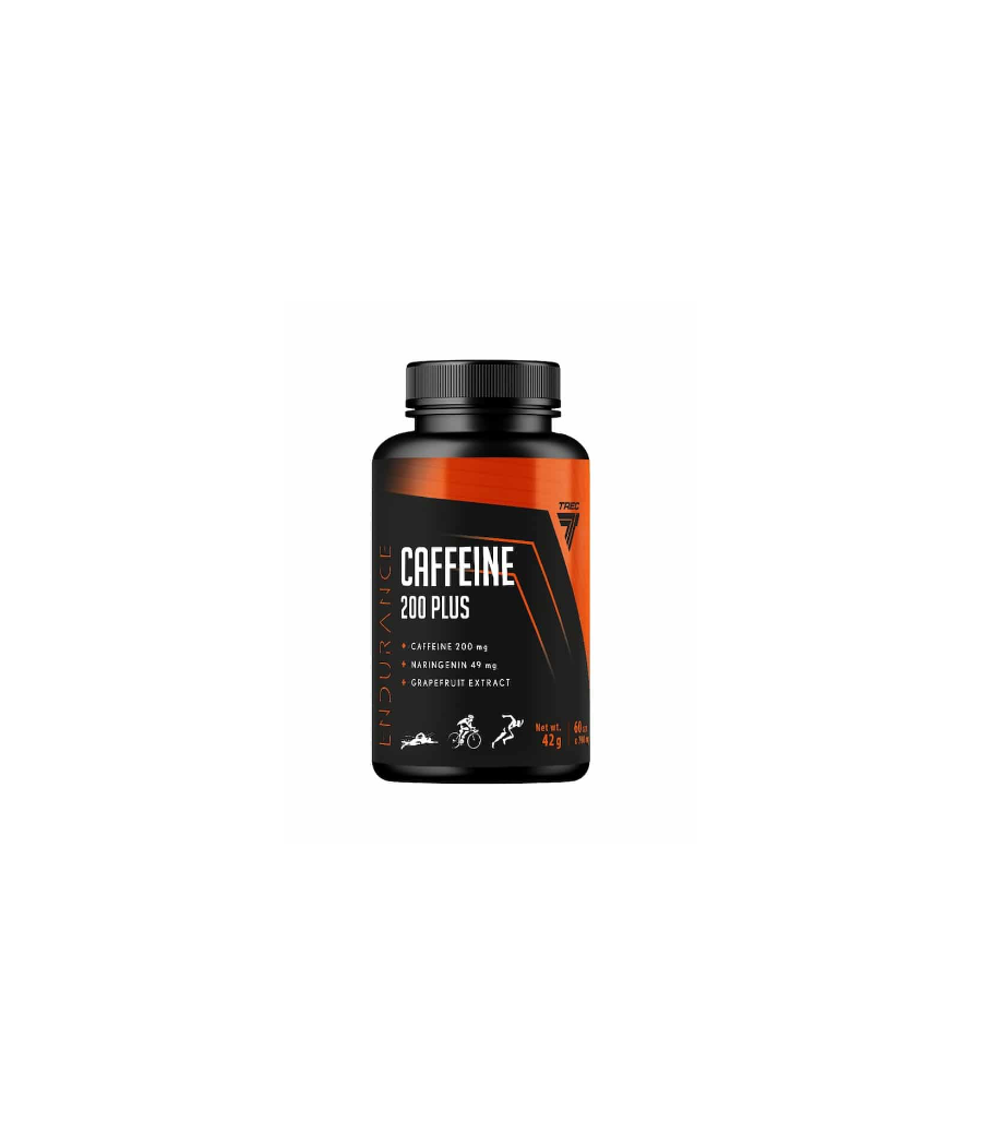 CAFFEINE 200 PLUS 60cap – low-calorie product from TREC NUTRITION, buy in Bombbar