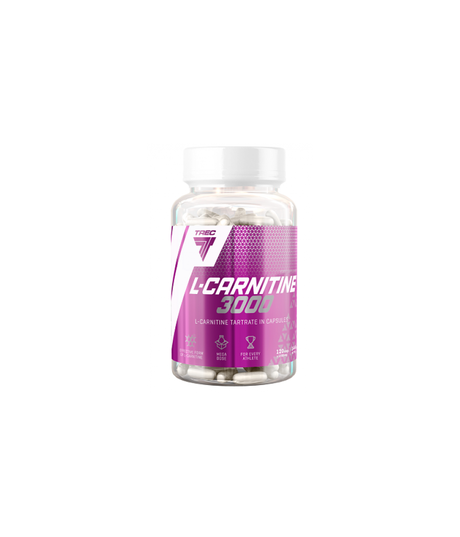 L-CARNITINE 3000  120cap – низкокалорийный продукт от TREC NUTRITION, купить в Bombbar