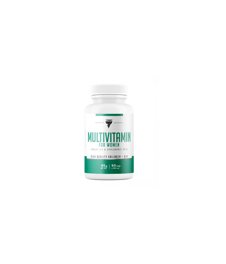 MULTIVITAMIN FOR WOMEN  90cap – низкокалорийный продукт от TREC NUTRITION, купить в Bombbar