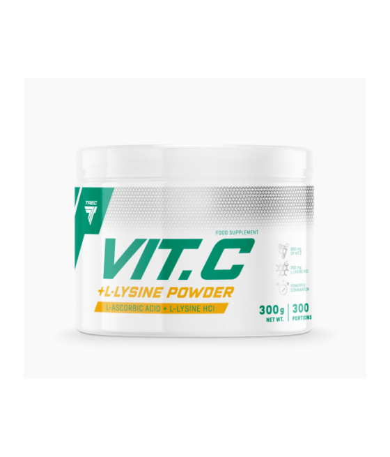 VITAMIIN C + L-LÜSIIN PULBER "TREC NUTRITION", 300 g