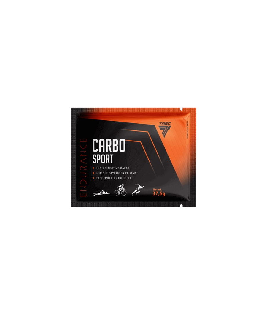 CARBO SPORT 37,5g ORANGE – низкокалорийный продукт от TREC NUTRITION, купить в Bombbar