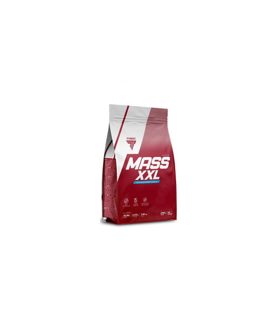 MASS XXL 1000g CHOCOLATE – низкокалорийный продукт от TREC NUTRITION, купить в Bombbar