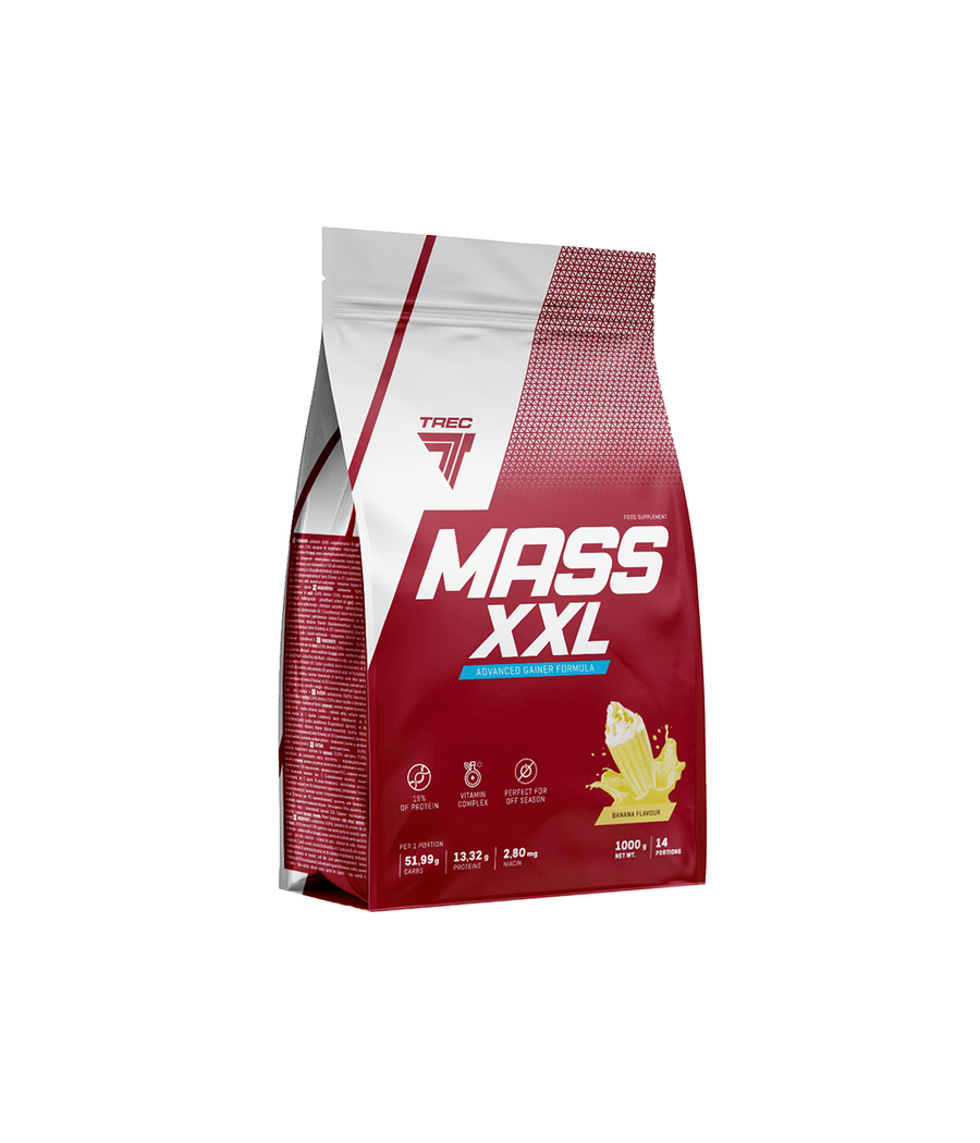 MASS XXL 1000g BANANA – low-calorie product from TREC NUTRITION, buy in Bombbar