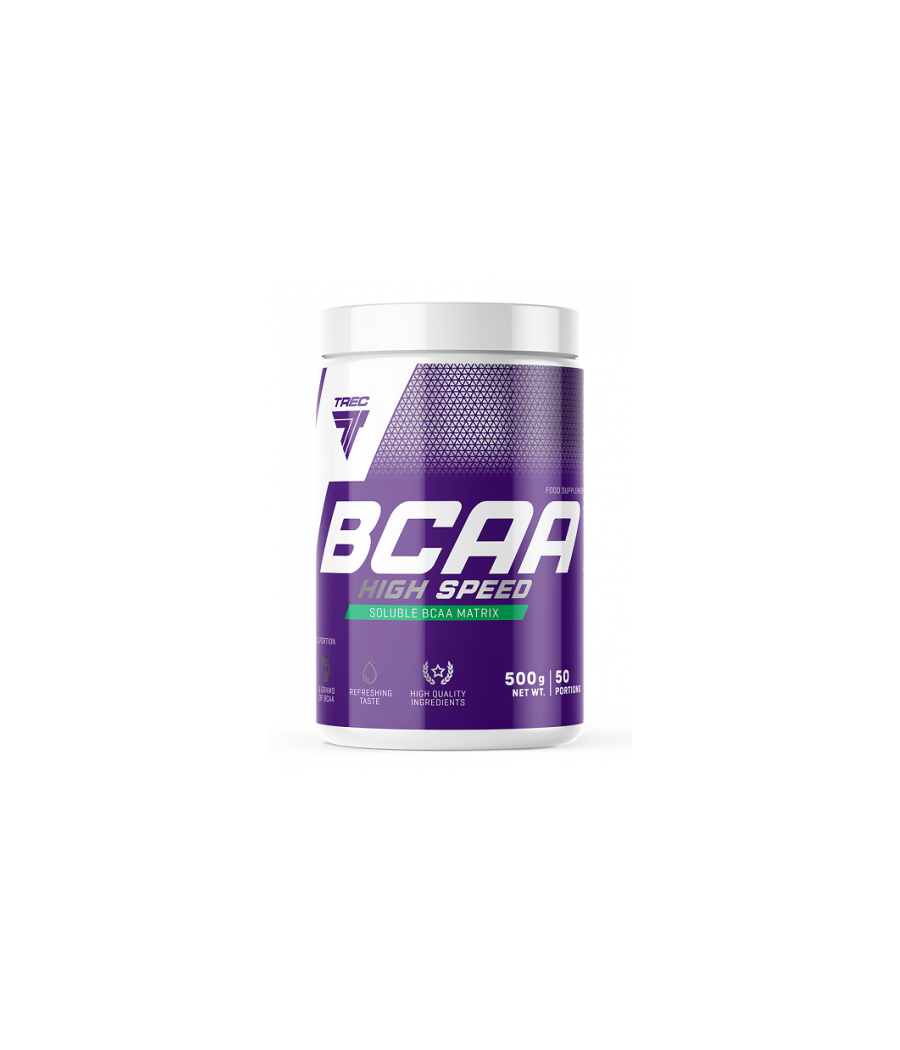 BCAA HIGH SPEED 500g JAR COLA – низкокалорийный продукт от TREC NUTRITION, купить в Bombbar