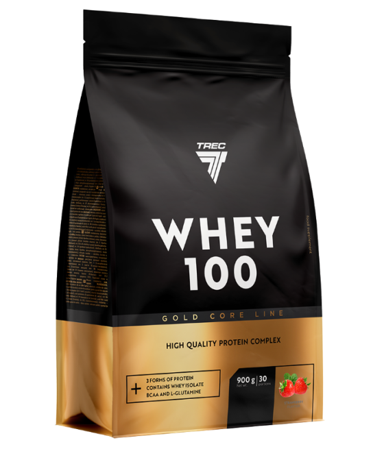 GOLD CORE WHEY 100  900g STRAWBERRY