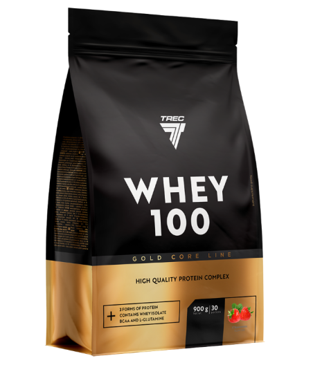 GOLD CORE WHEY 100 Maasika "TRE NUTRITION", 900 g