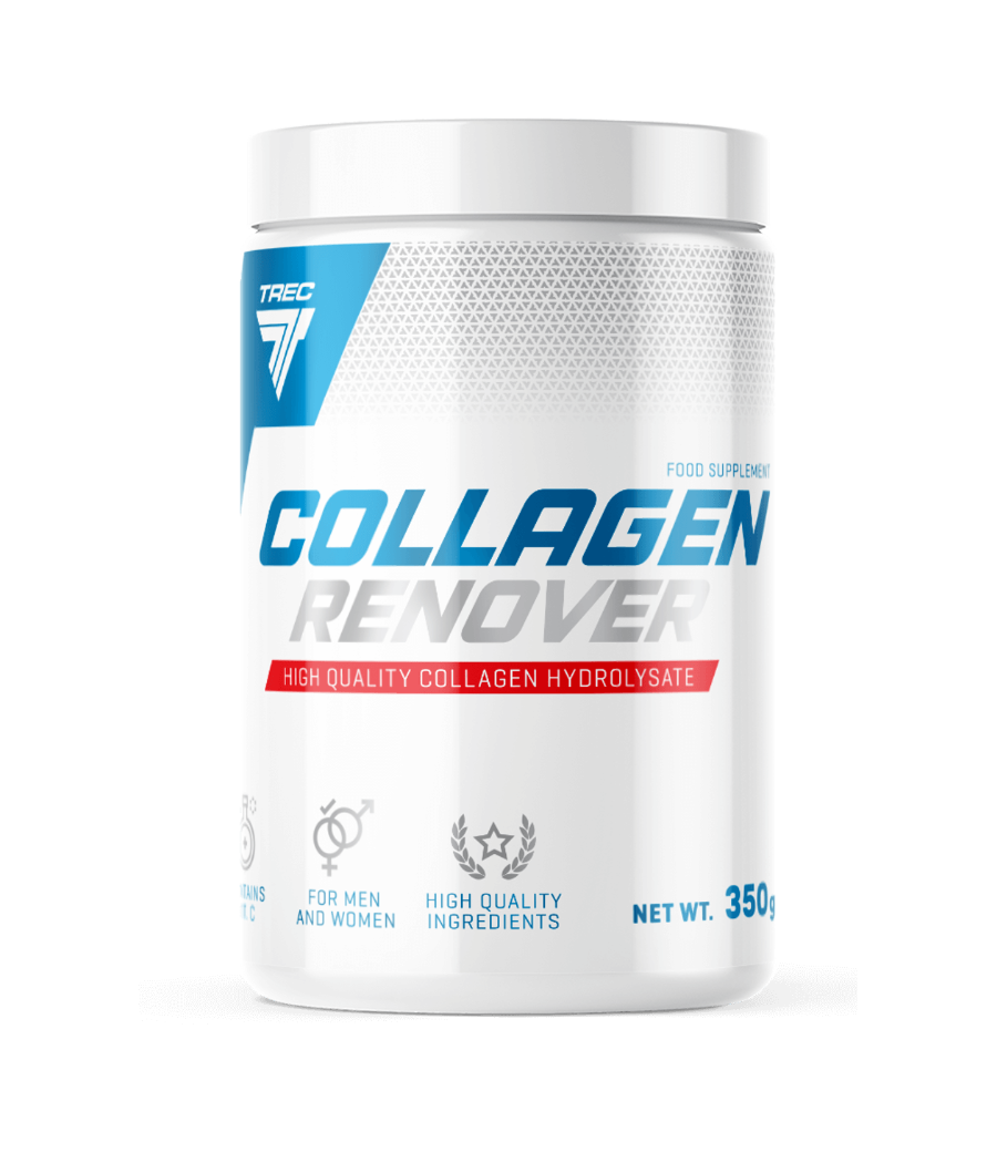 COLLAGEN RENOVER 350g JAR STRAWBERRY-BANANA – low-calorie product from TREC NUTRITION, buy in Bombbar