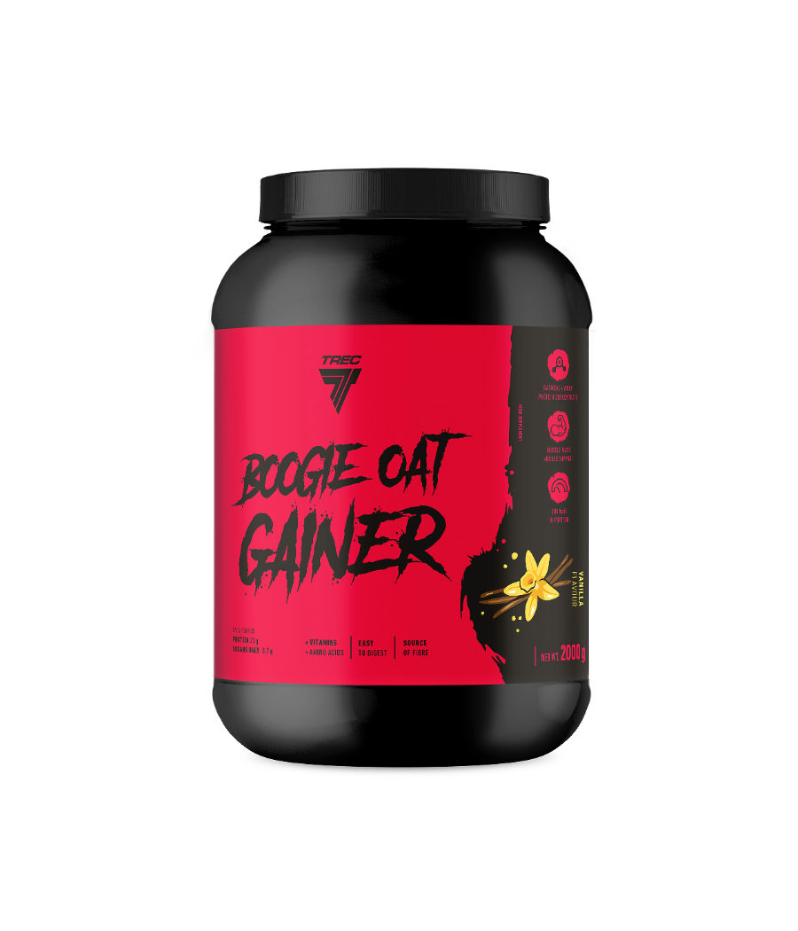 BOOGIE OAT GAINER 2000g JAR VANILLA – low-calorie product from TREC NUTRITION, buy in Bombbar